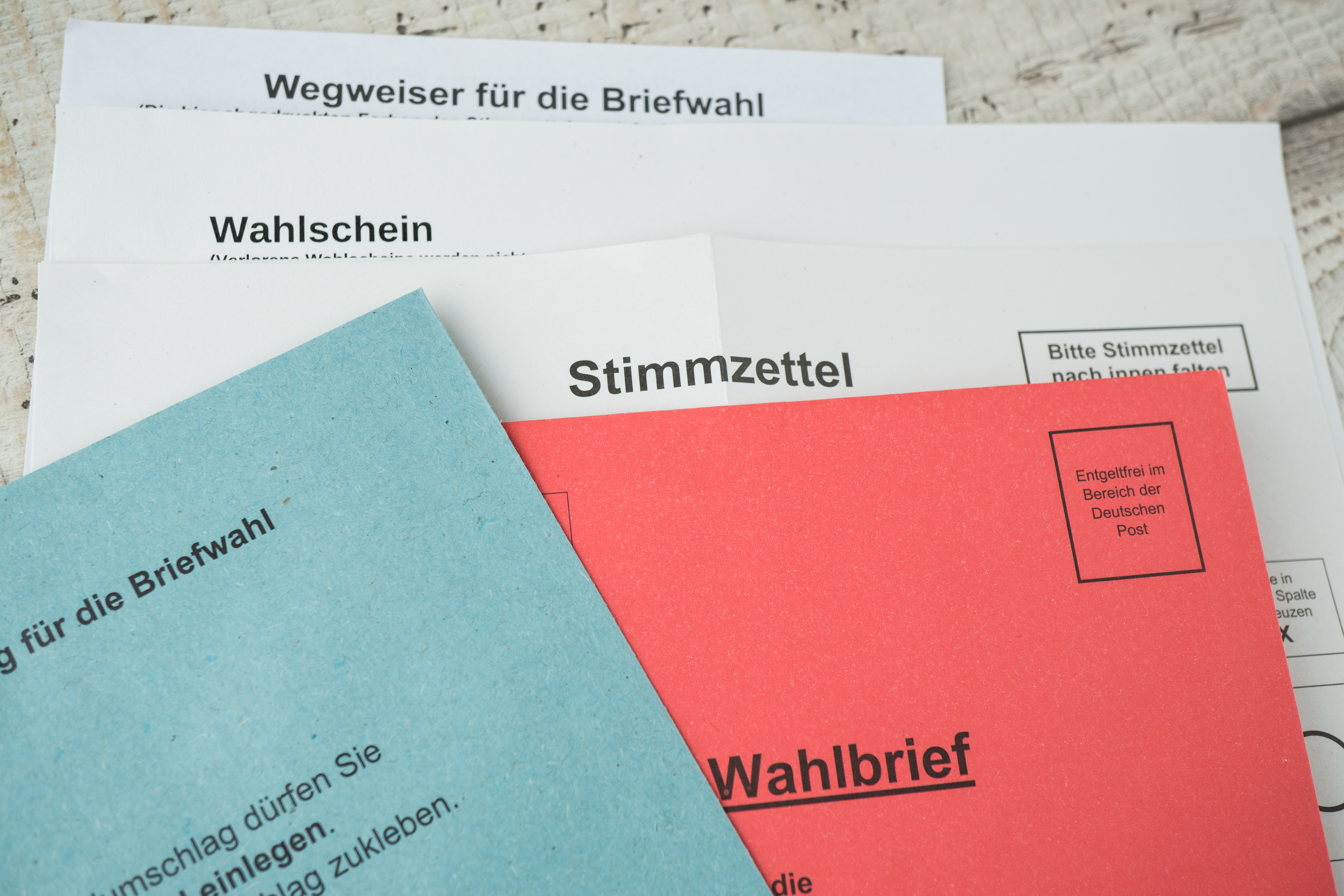 Briefwahlunterlagen - drucken, kuvertieren, versenden. Fullservice: Für Europawahl Bundestagswahl Landtagswahl Kommunalwahl