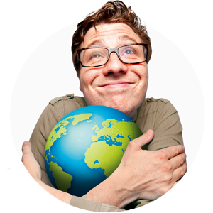 Klimabeitrag Mailings Klimaneutral Globusboy