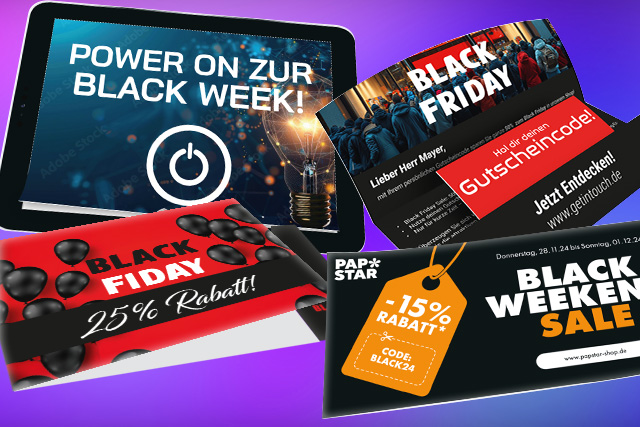 Black Friday Mailings als Marketing-Idee und die Black‑Week als Mailing‑Chance nutzen!