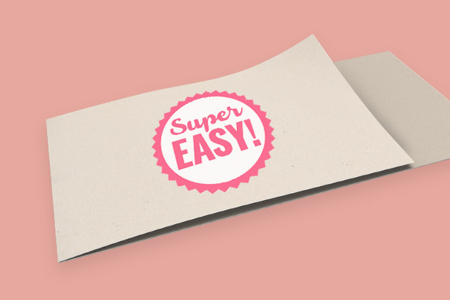 Mailings mit einem "Super Easy" Label